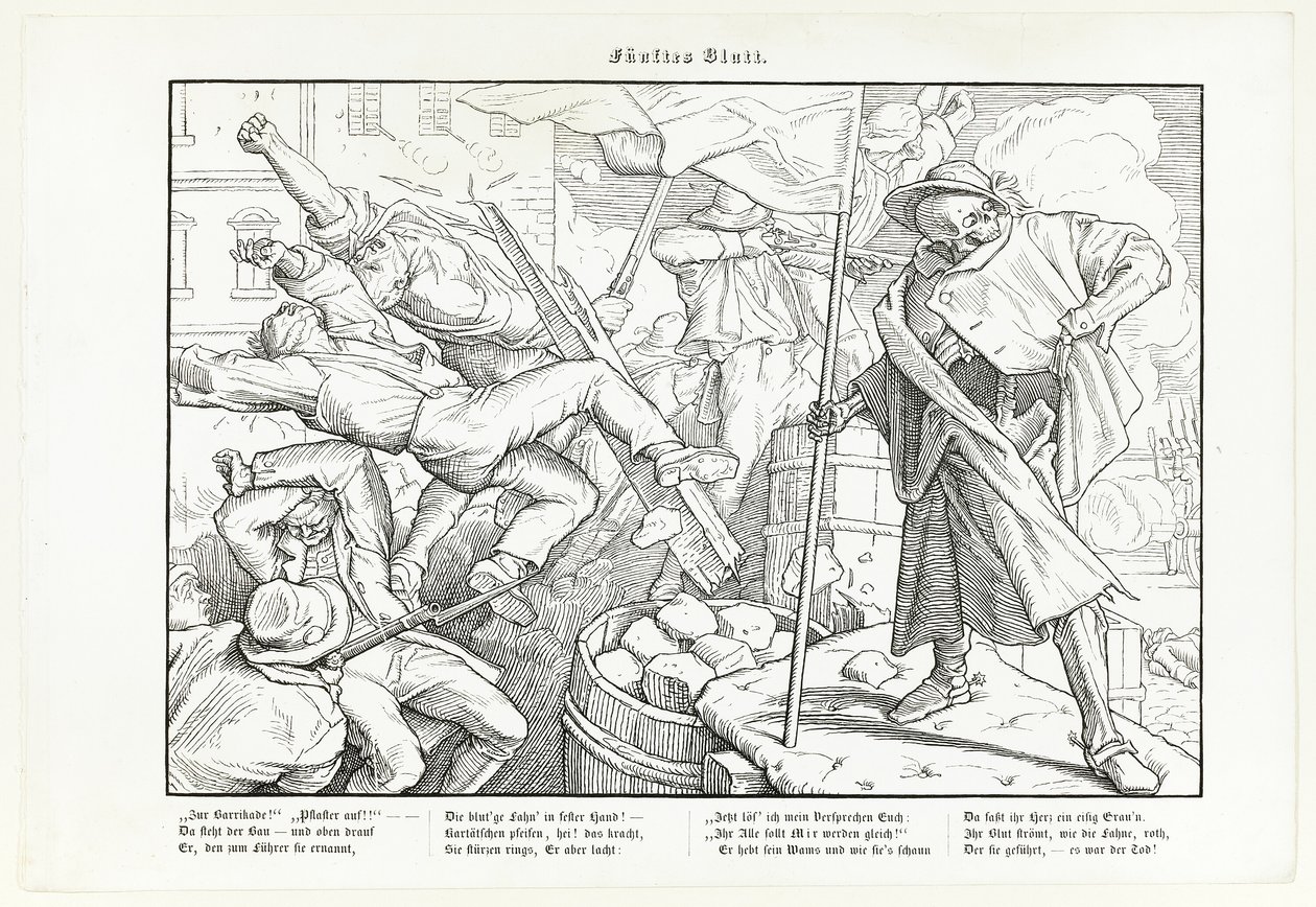 Również taniec śmierci, płyta V autorstwa Alfred Rethel