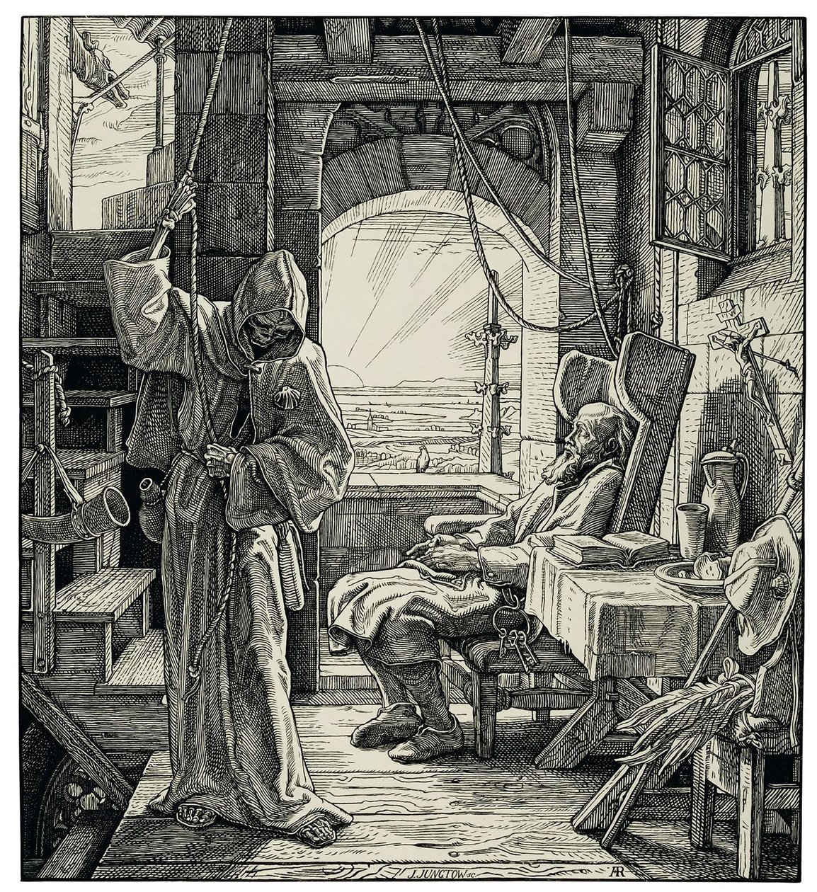Śmierć jako przyjaciel, 1851. autorstwa Alfred Rethel