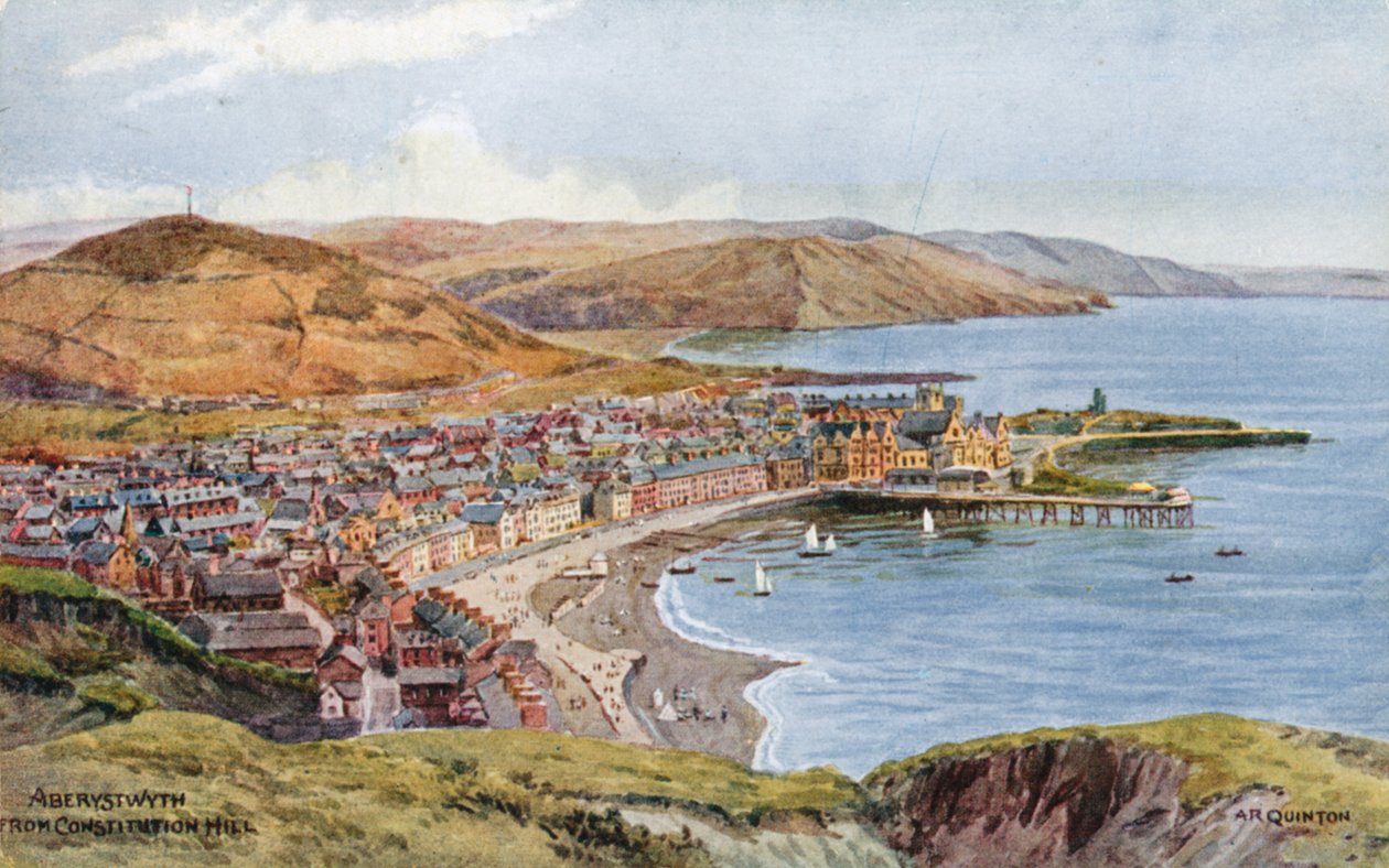 Aberystwyth z Wzgórza Konstytucji autorstwa Alfred Robert Quinton