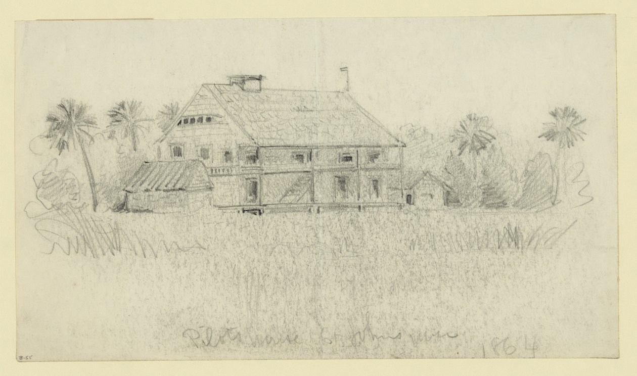 Dom pilotów rzeka St. Johns autorstwa Alfred Rudolph Waud