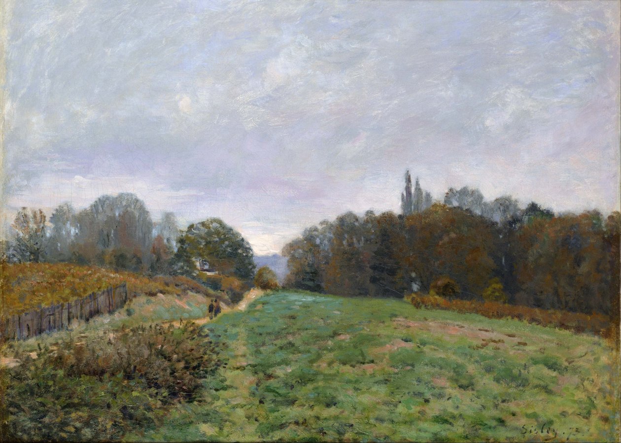Krajobraz Louveciennes. autorstwa Alfred Sisley
