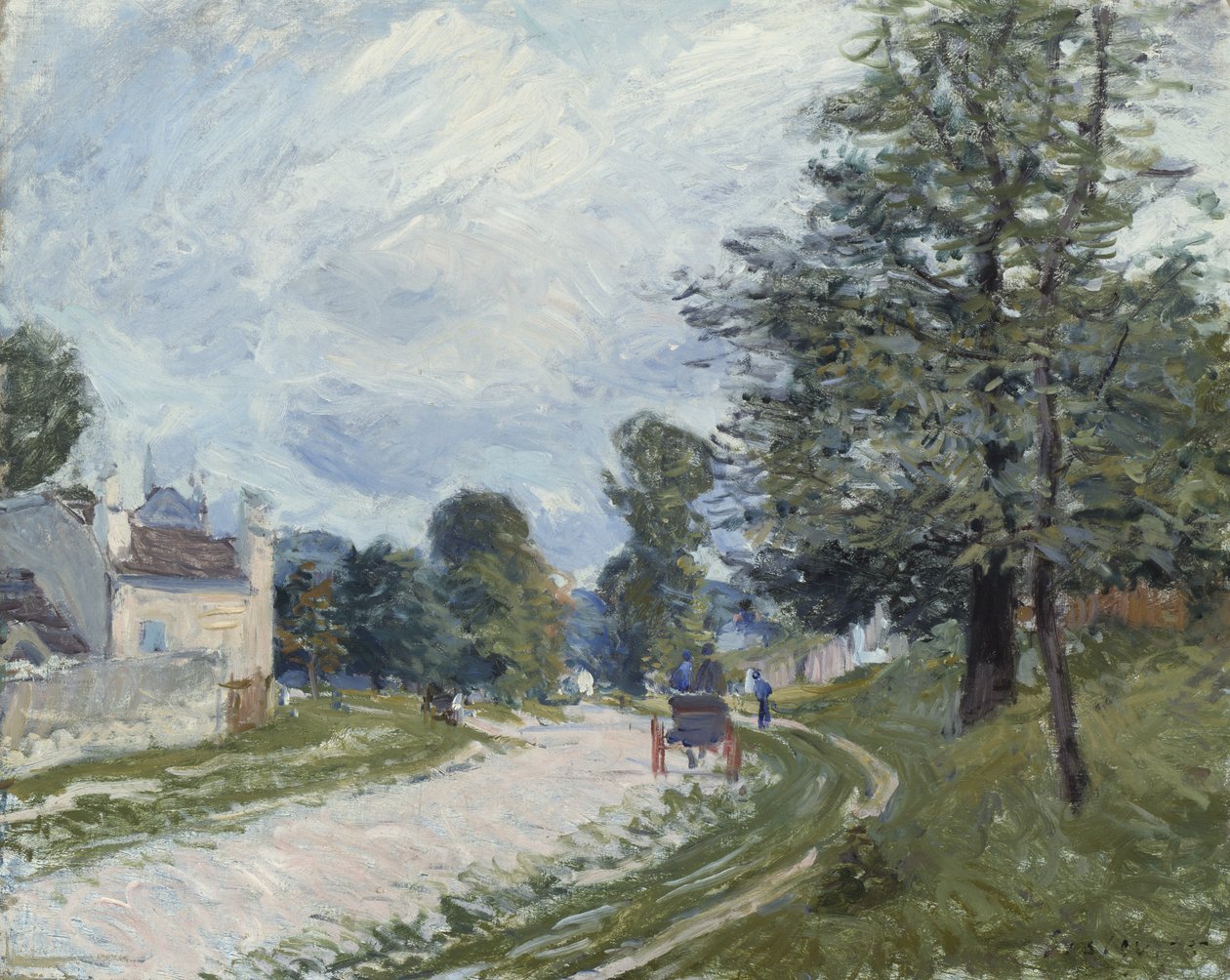 Skręt w drodze, 1873 autorstwa Alfred Sisley