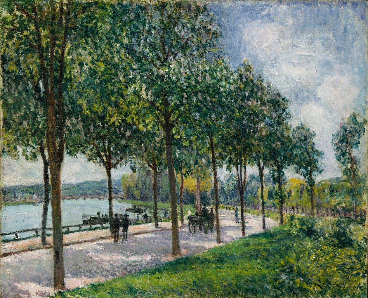 Aleja kasztanowców, 1878 autorstwa Alfred Sisley