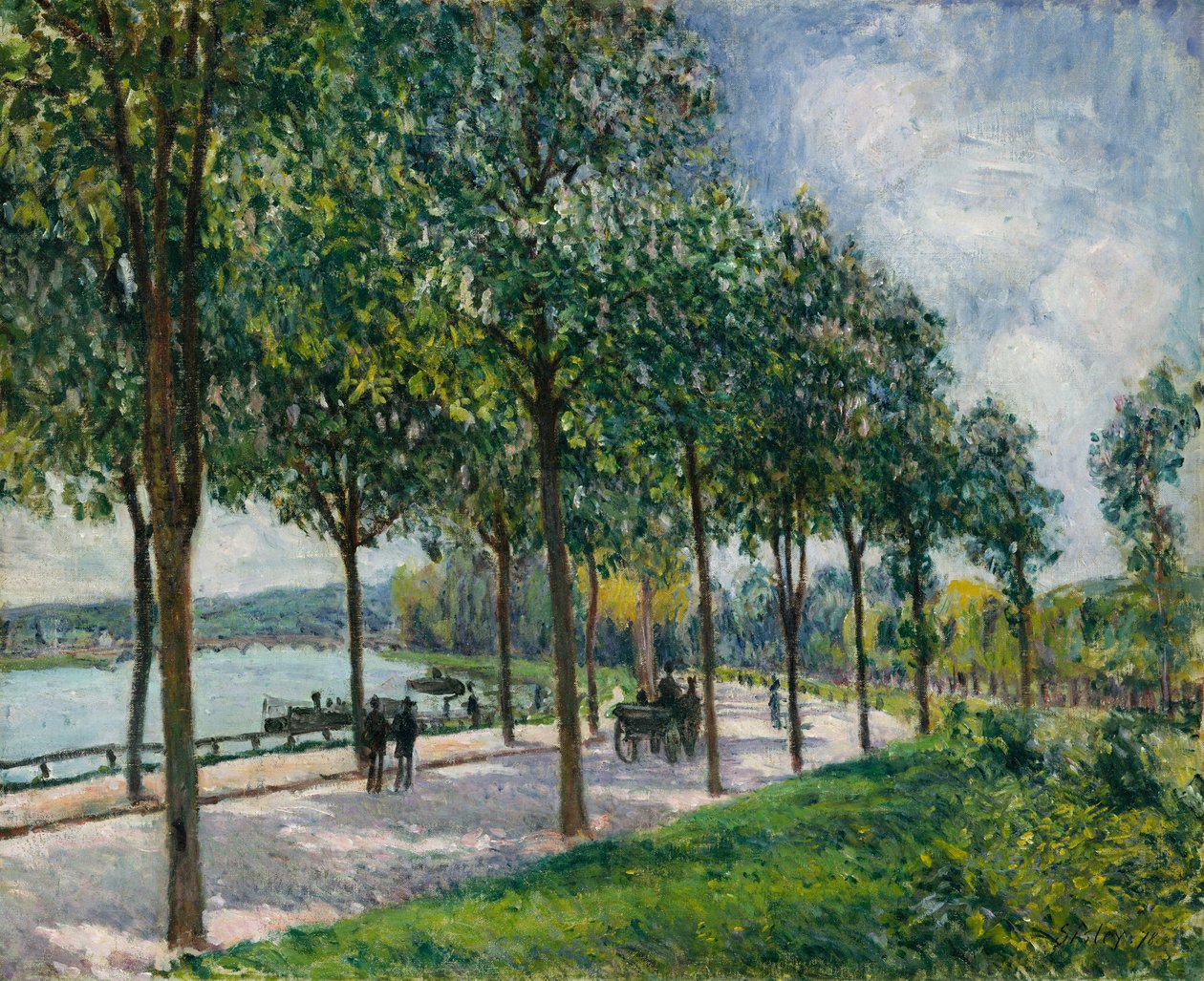 Aleja Kasztanowców, 1878. autorstwa Alfred Sisley