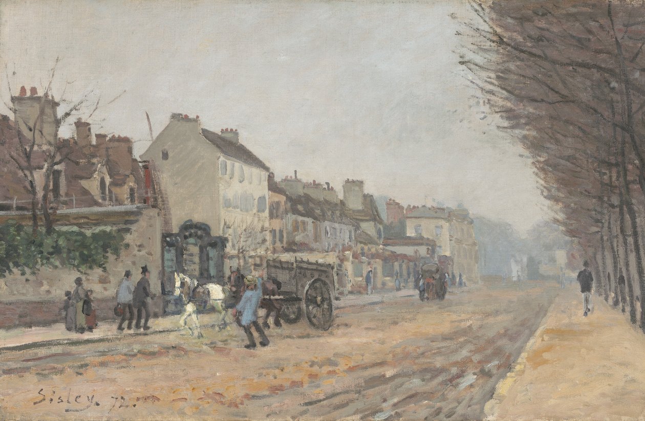 Bulwar Héloïse, Argenteuil, 1872 autorstwa Alfred Sisley