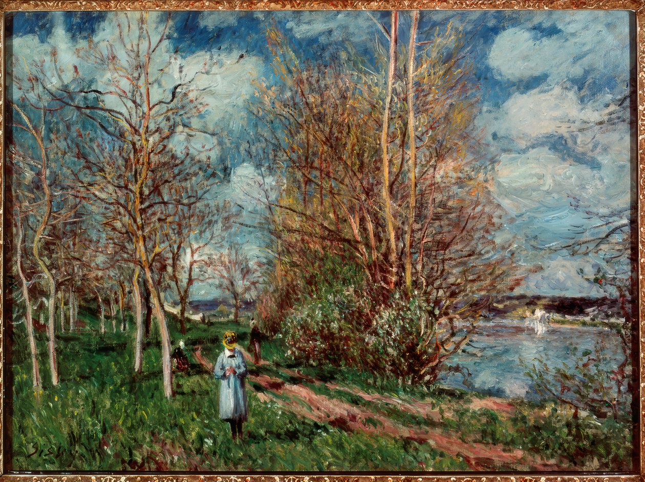Małe łąki na wiosnę autorstwa Alfred Sisley