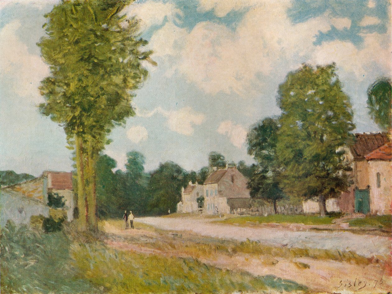 Droga do Wersalu, XIX wiek, 1929 autorstwa Alfred Sisley