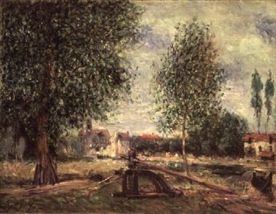 Krajobraz w Moret-sur-Loing autorstwa Alfred Sisley