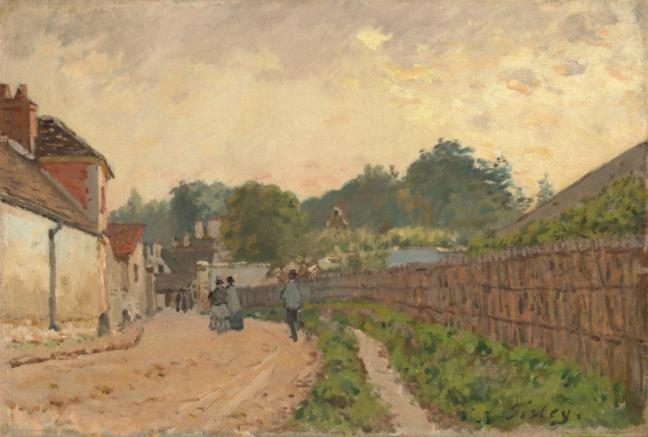 Marly-le-Roi, ok.1875 autorstwa Alfred Sisley