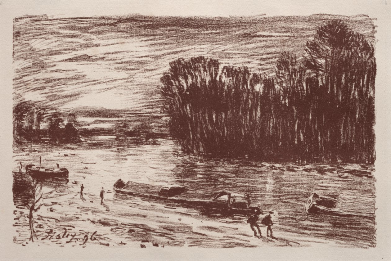 Na brzegach Loing autorstwa Alfred Sisley