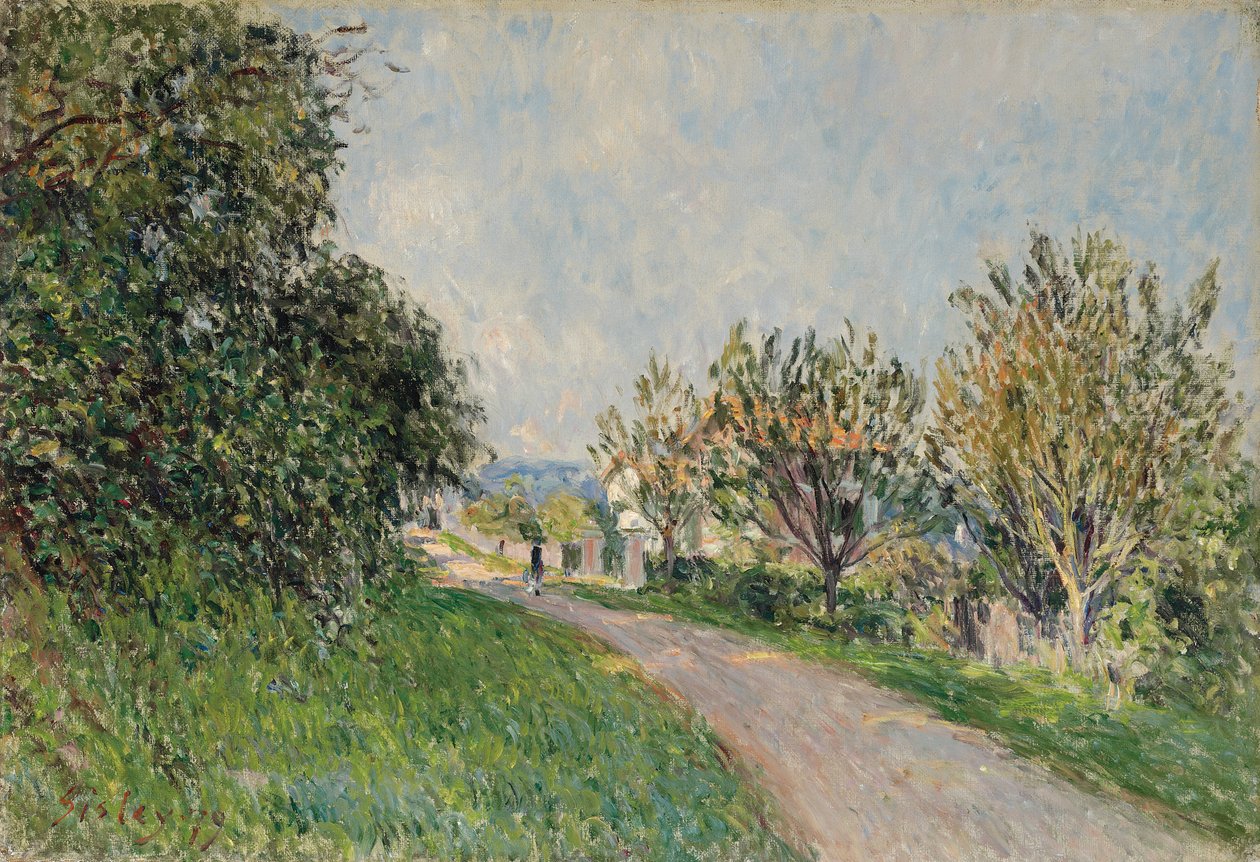Ścieżka w pobliżu Sevres, 1879 autorstwa Alfred Sisley
