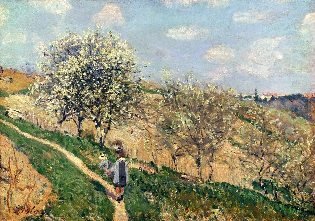 Wiosna w Bougival autorstwa Alfred Sisley
