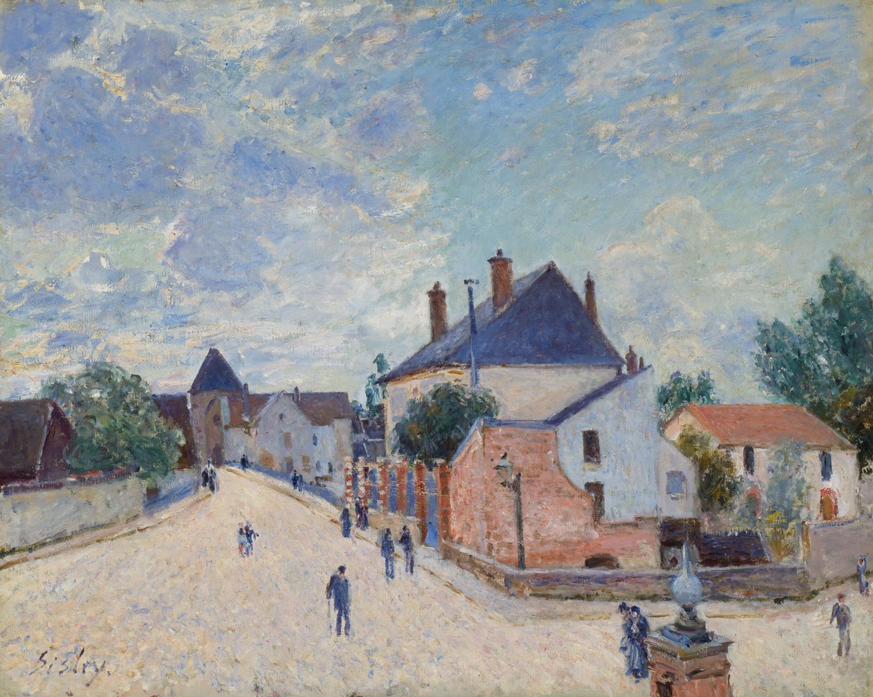 Ulica w Moret autorstwa Alfred Sisley