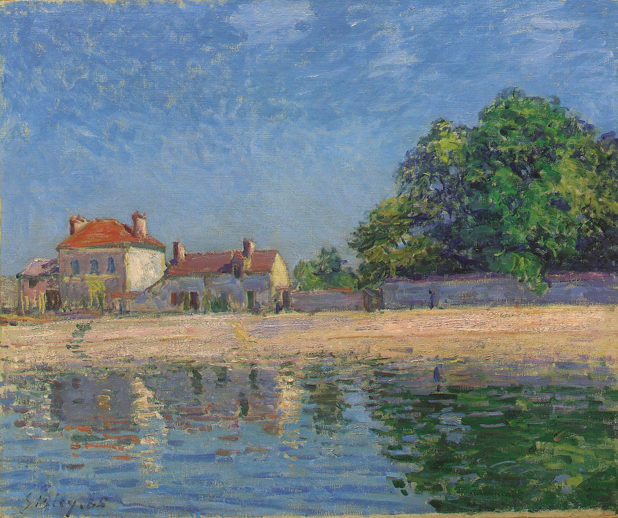 Brzegi Loingu, Saint-Mammes autorstwa Alfred Sisley