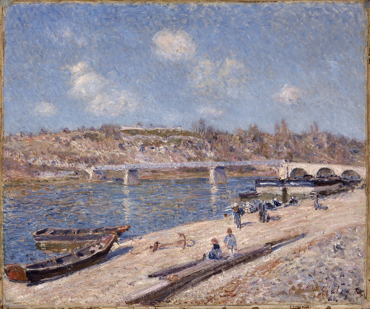 Plaża w Saint-Mammès autorstwa Alfred Sisley