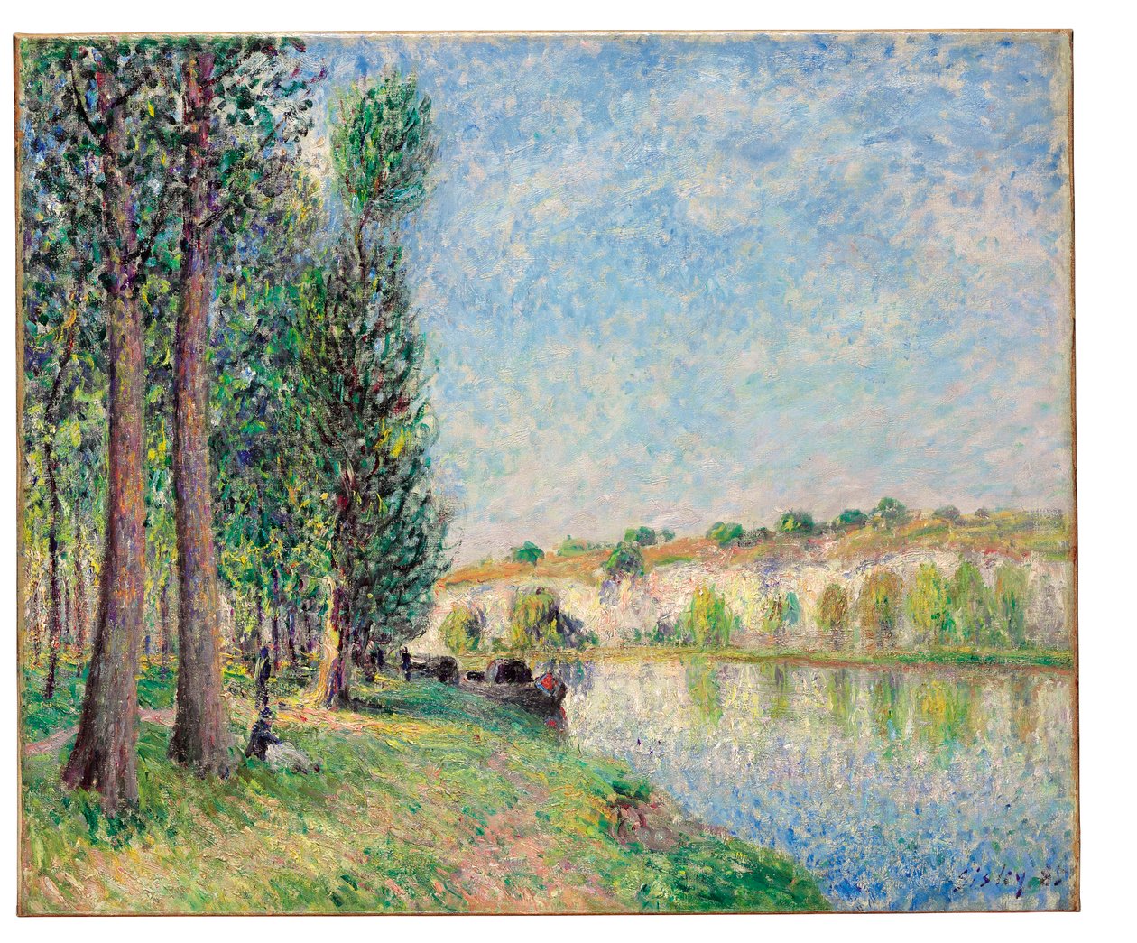 Loing w Moret, 1885 autorstwa Alfred Sisley