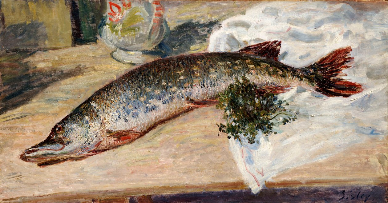 Szczupak, 1888 autorstwa Alfred Sisley