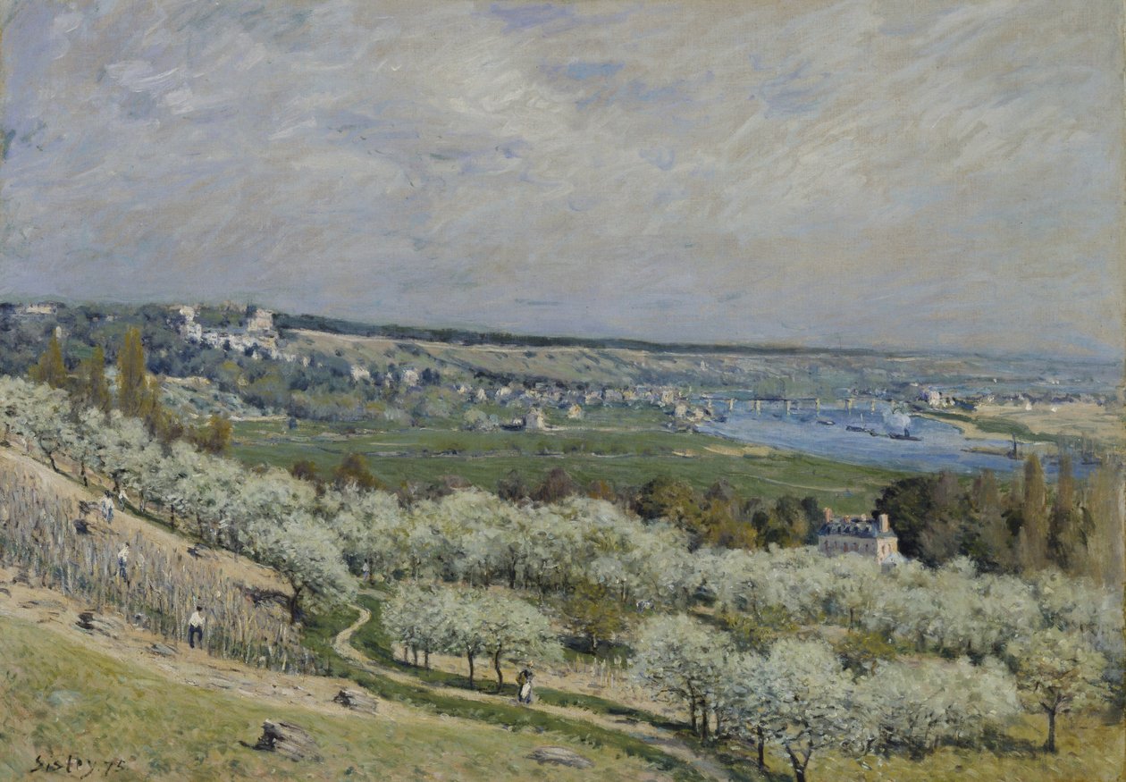 Taras w Saint-Germain, Spring autorstwa Alfred Sisley