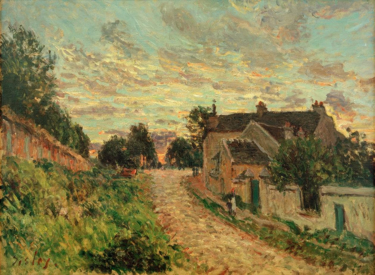 Ścieżka w Louvecienne autorstwa Alfred Sisley