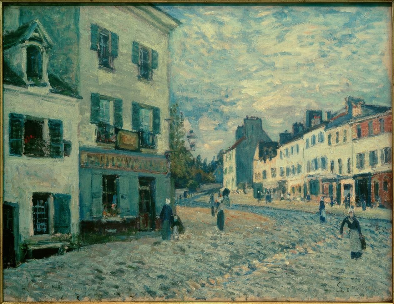 Ulica w Marly autorstwa Alfred Sisley