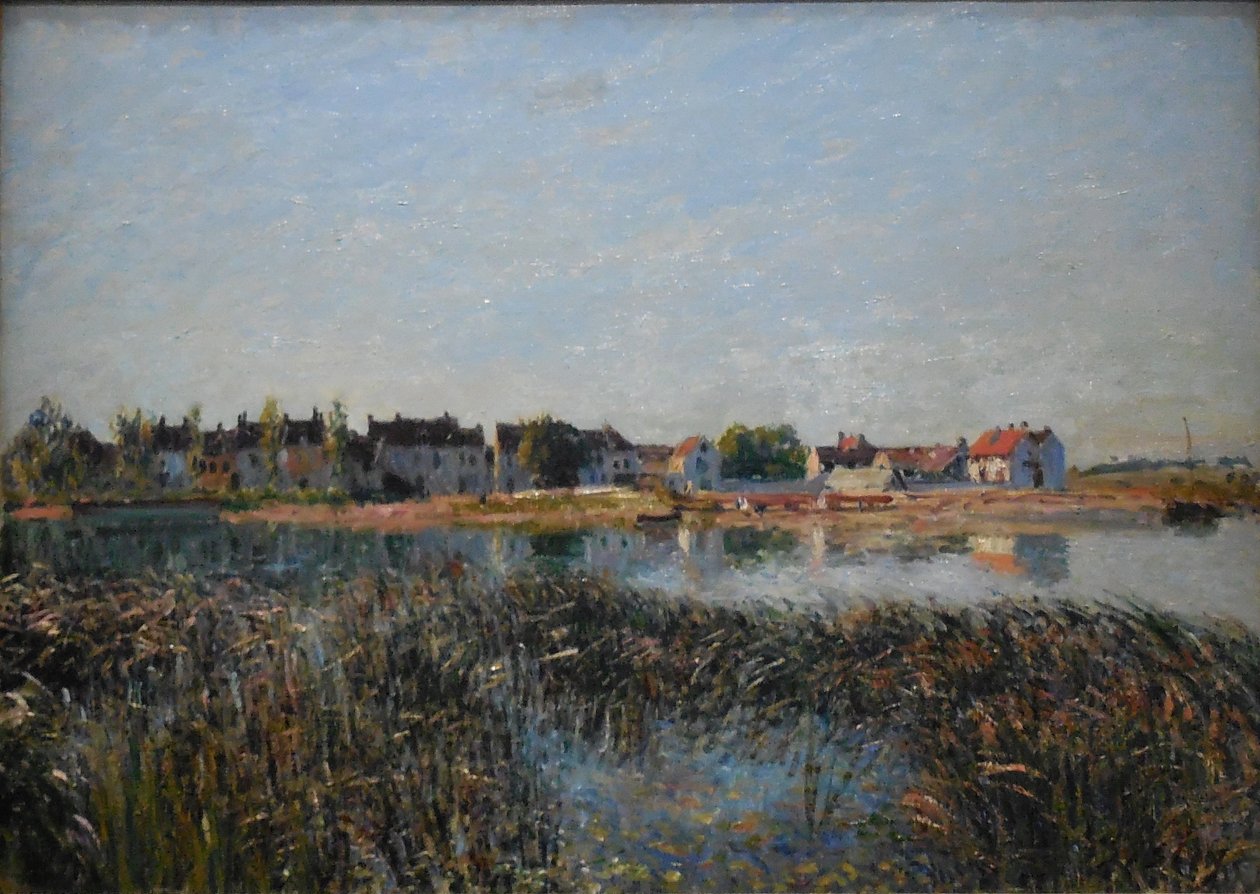Widok na Saint-Mammès autorstwa Alfred Sisley