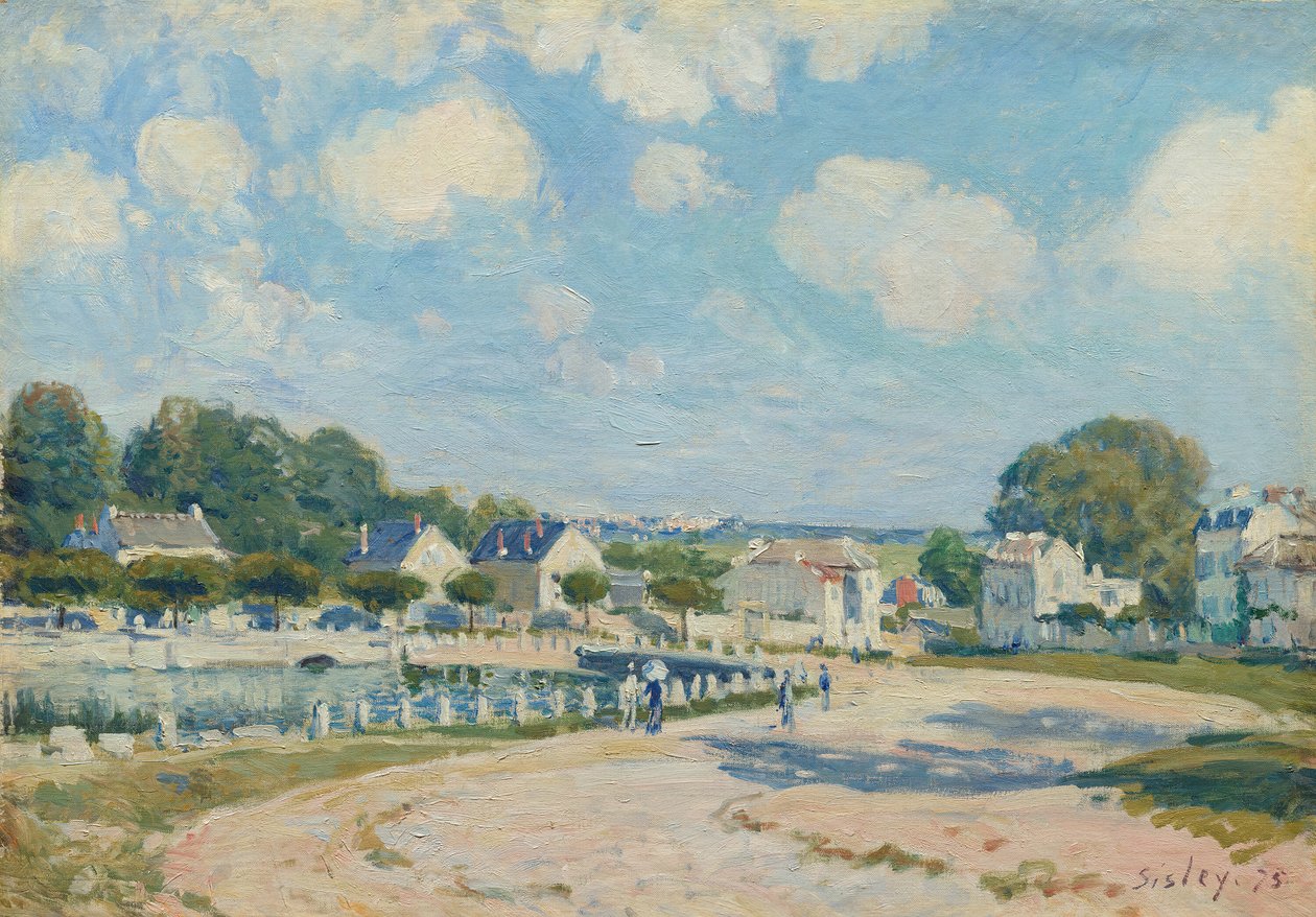Punkt podlewania w Marly, 1875. autorstwa Alfred Sisley