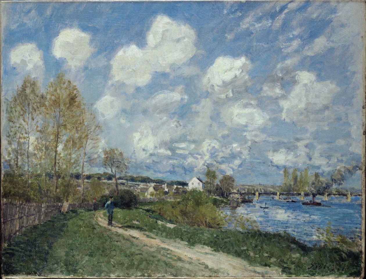 Lato w Bougival Lato w Bougival, 1876. autorstwa Alfred Sisley