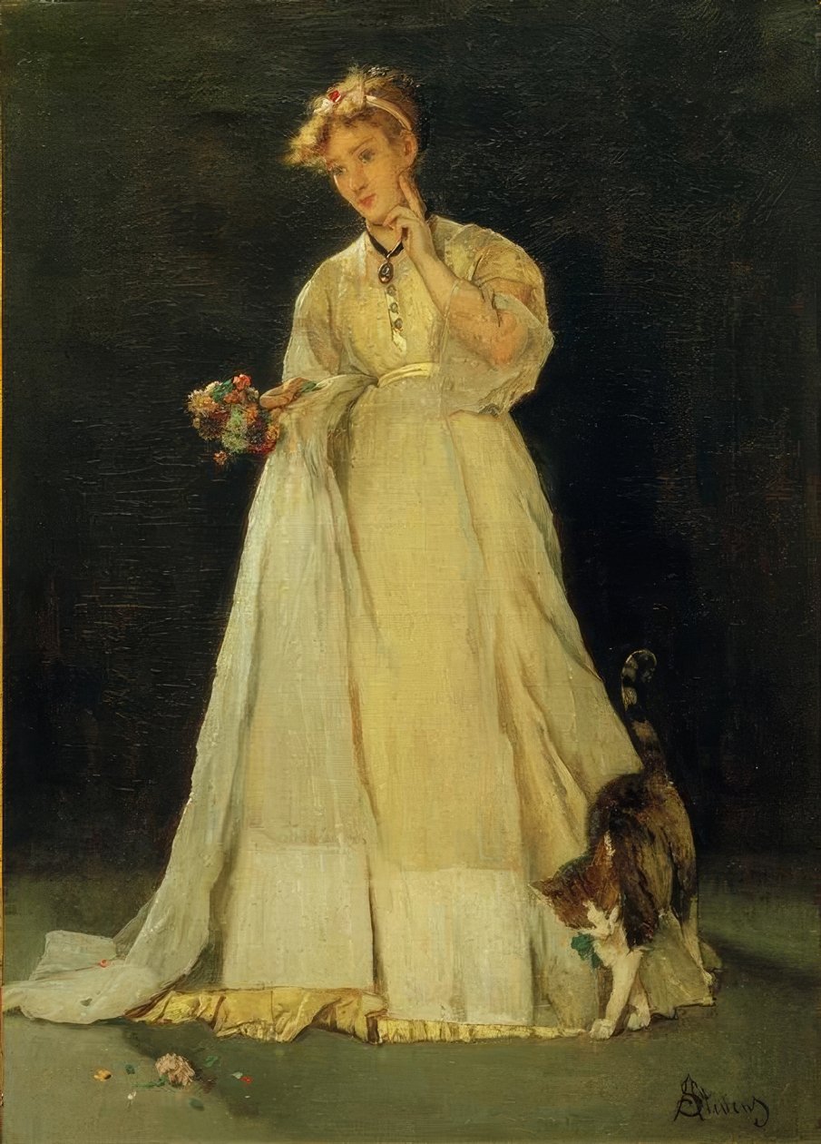 A.Stevens, Ofelia od. Rozdrobniony bukiet autorstwa Alfred Emile Stevens