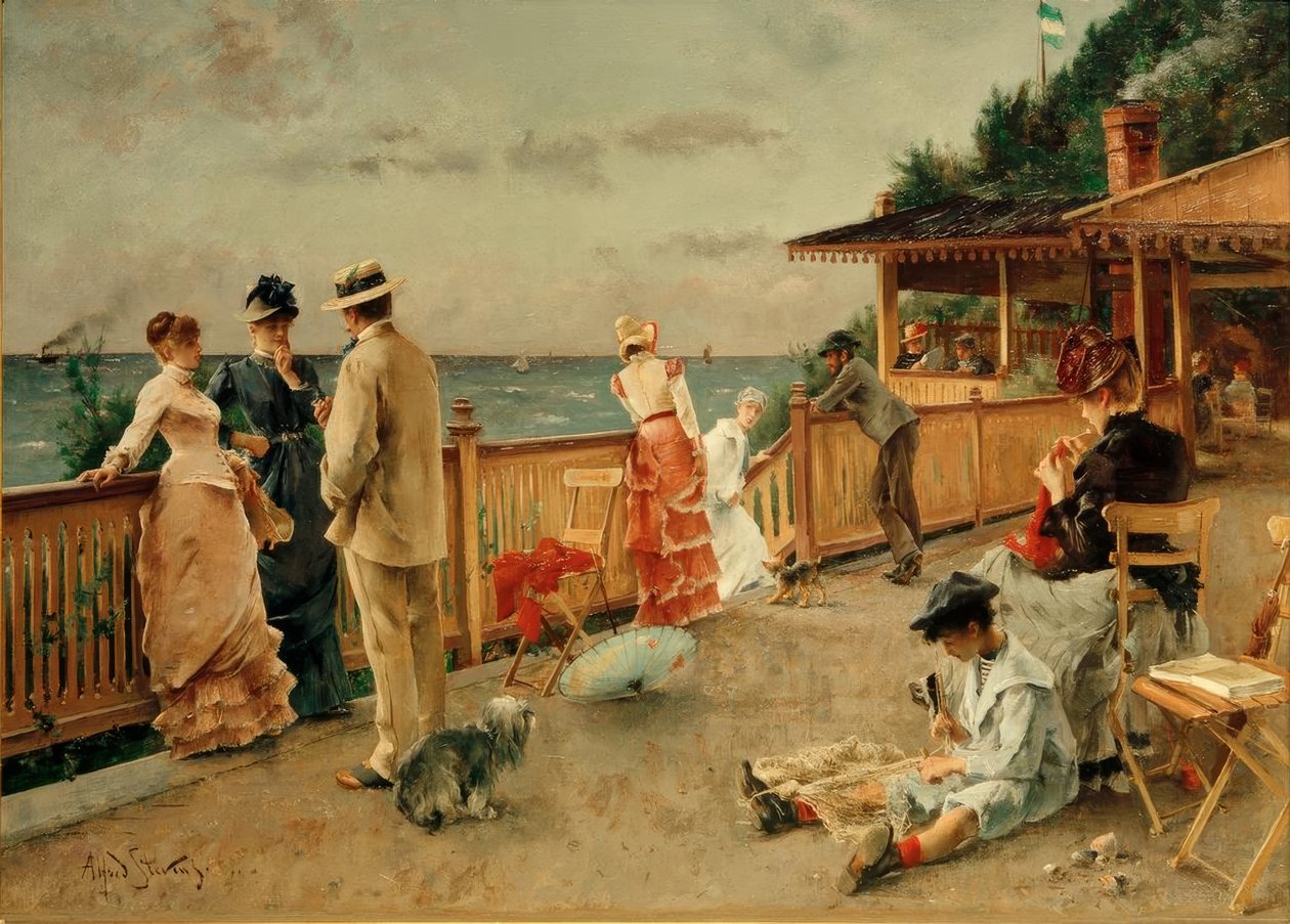 A.Stevens, Villa des Falaises, Sainte-Adresse autorstwa Alfred Emile Stevens