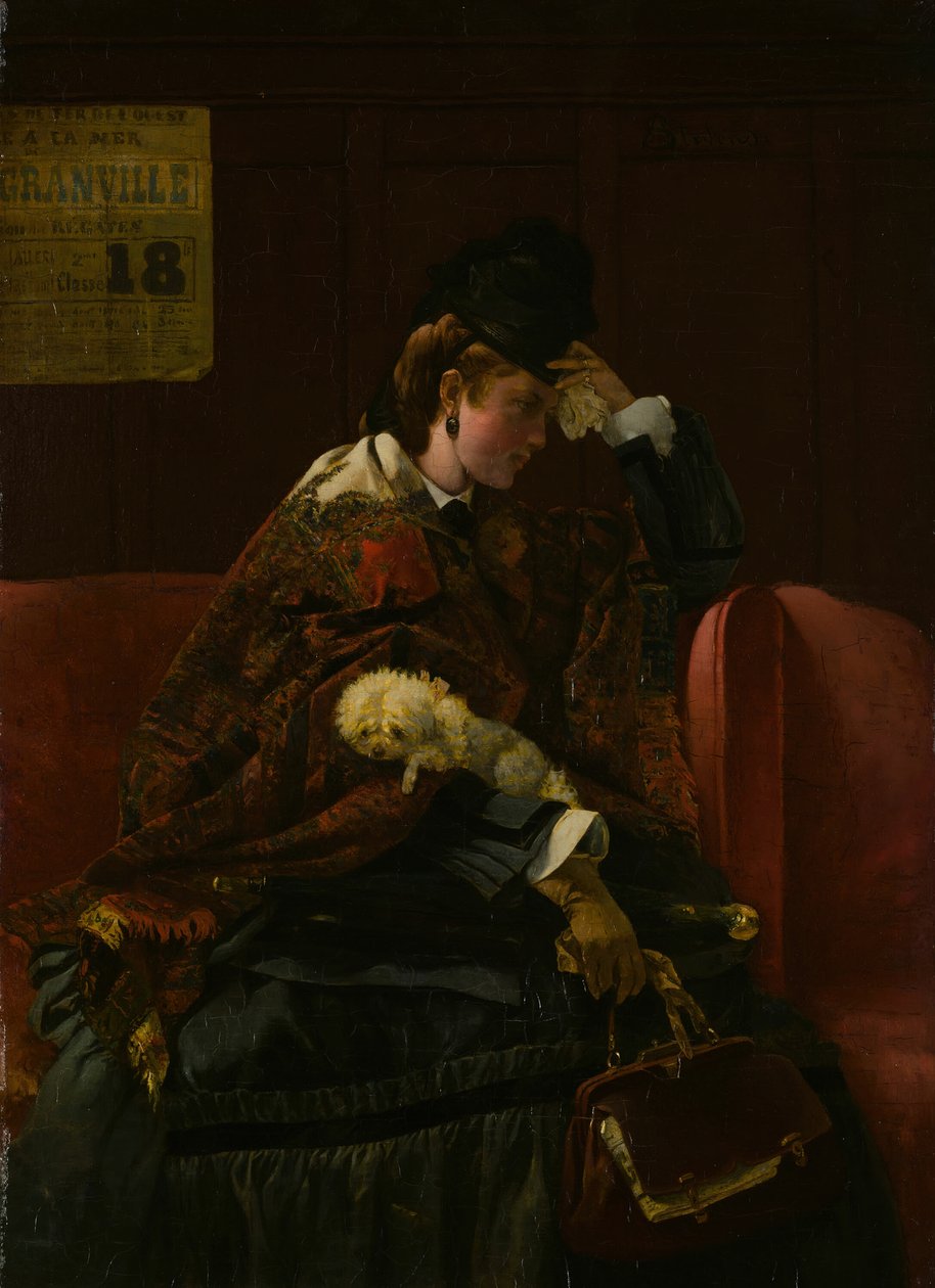 Na Dworcu PKP, ok. godz. 1874. autorstwa Alfred Emile Stevens