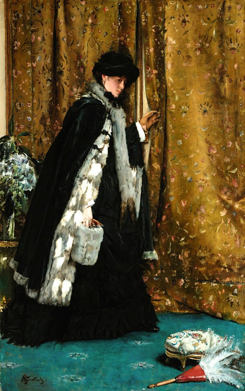 Poranna wizyta. autorstwa Alfred Emile Stevens