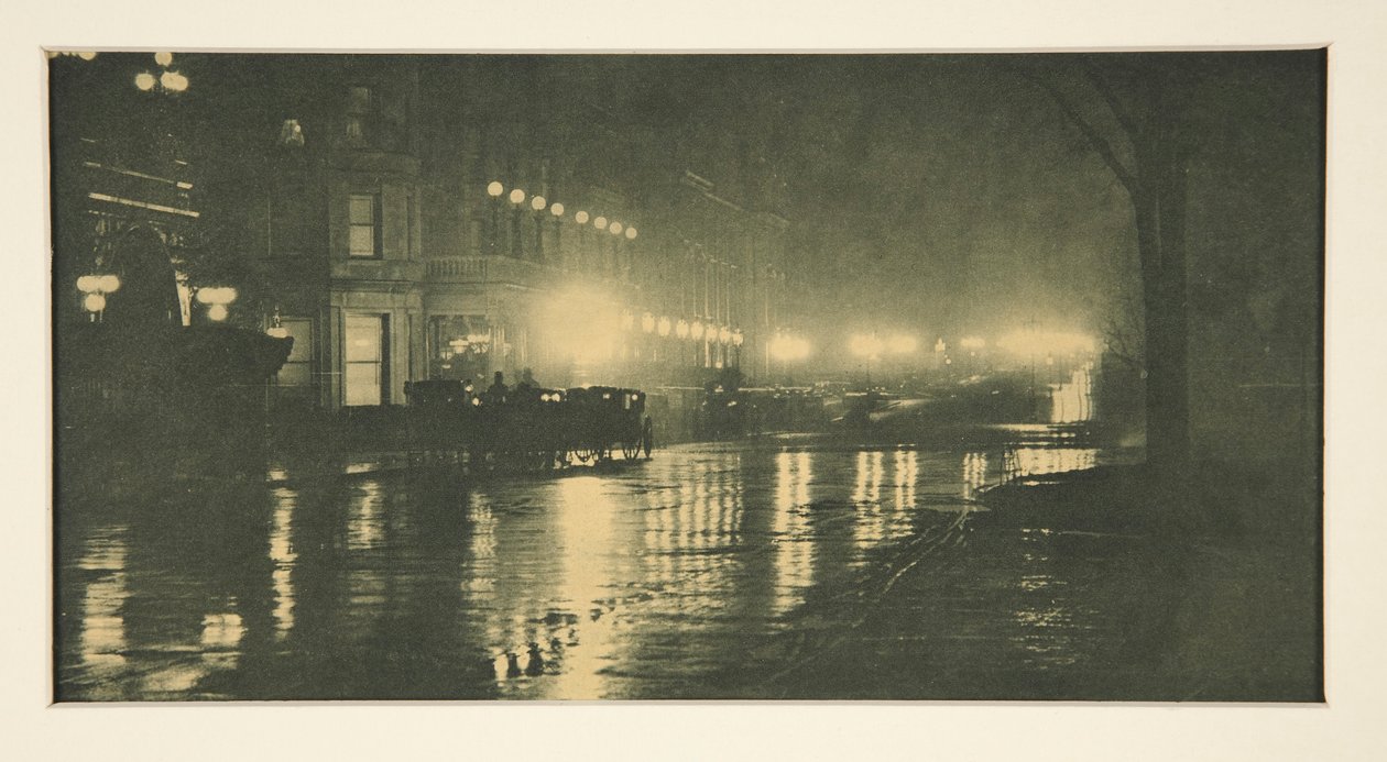 Refleksje-Noc (Nowy Jork) autorstwa Alfred Stieglitz