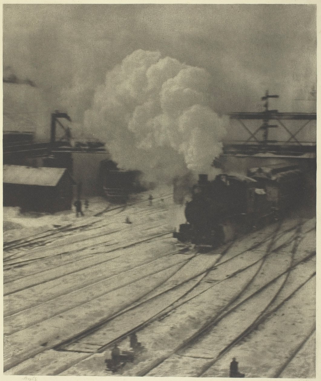 Stacja kolejowa, zima 1903. autorstwa Alfred Stieglitz