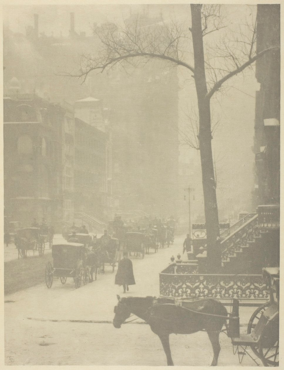 Ulica, Piąta Aleja autorstwa Alfred Stieglitz