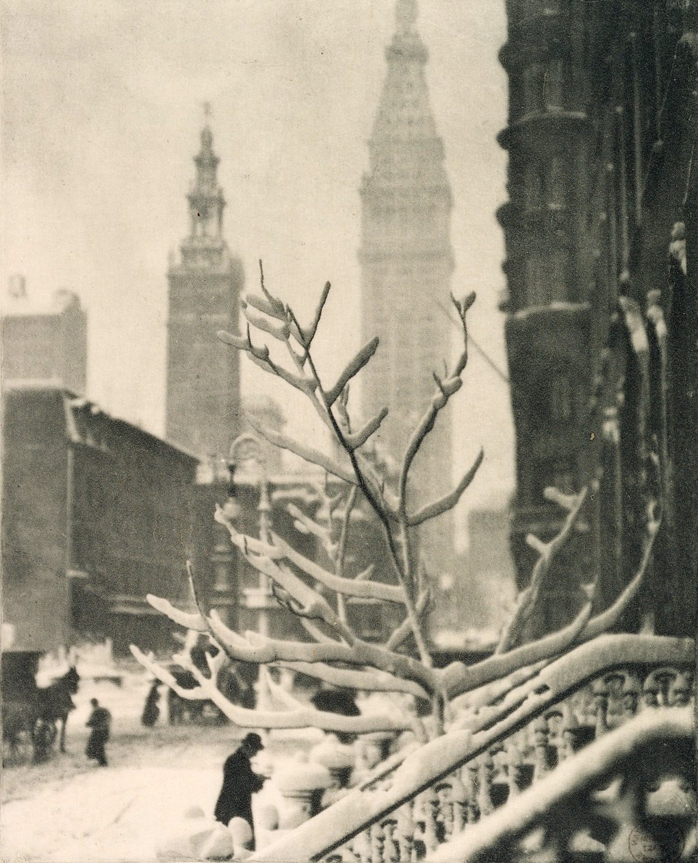 Dwie wieże - Nowy Jork autorstwa Alfred Stieglitz