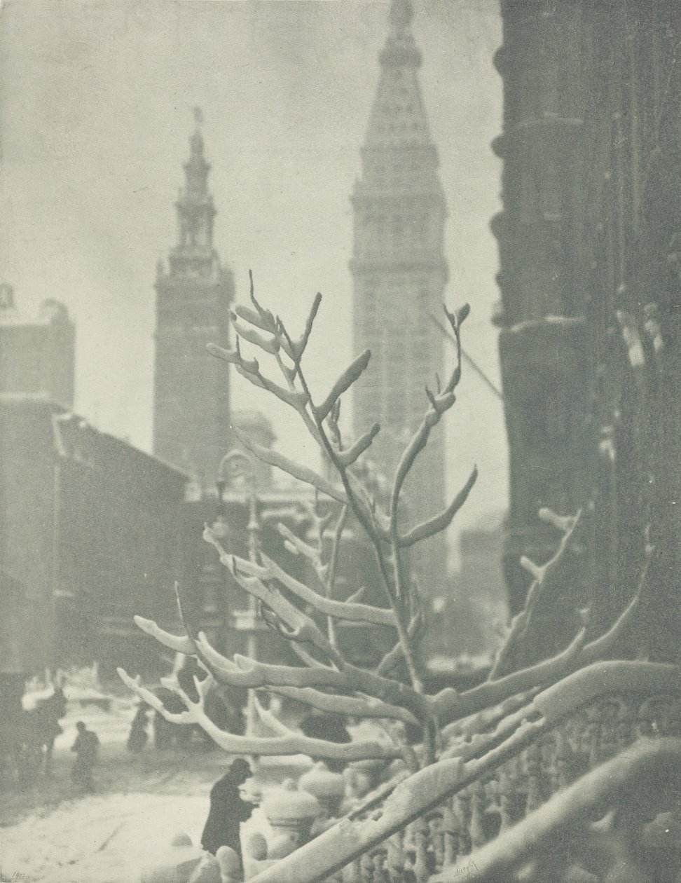 Dwie wieże, Nowy Jork, 1911. autorstwa Alfred Stieglitz