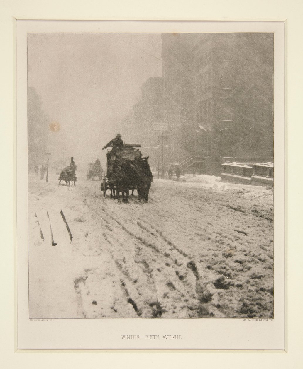 Zima - Piąta Aleja autorstwa Alfred Stieglitz