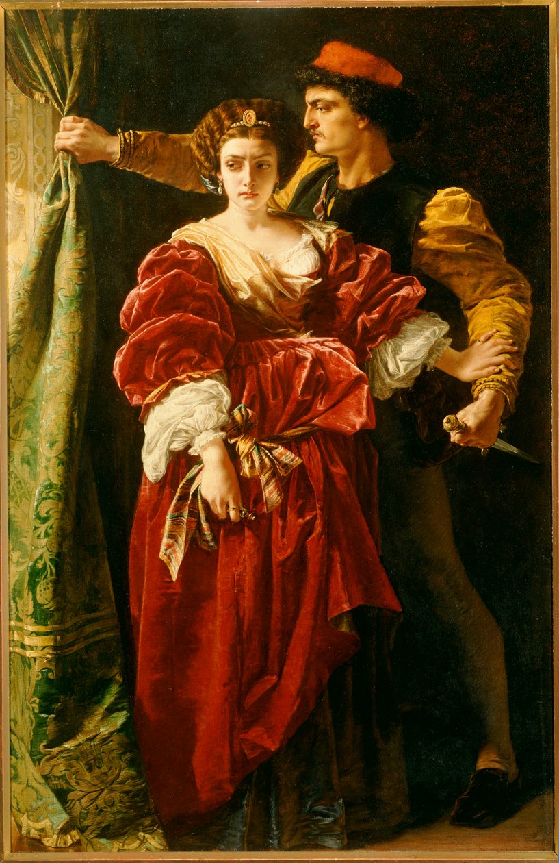 Lukrecja Borgia, 1863 r. autorstwa Alfred W. Elmore