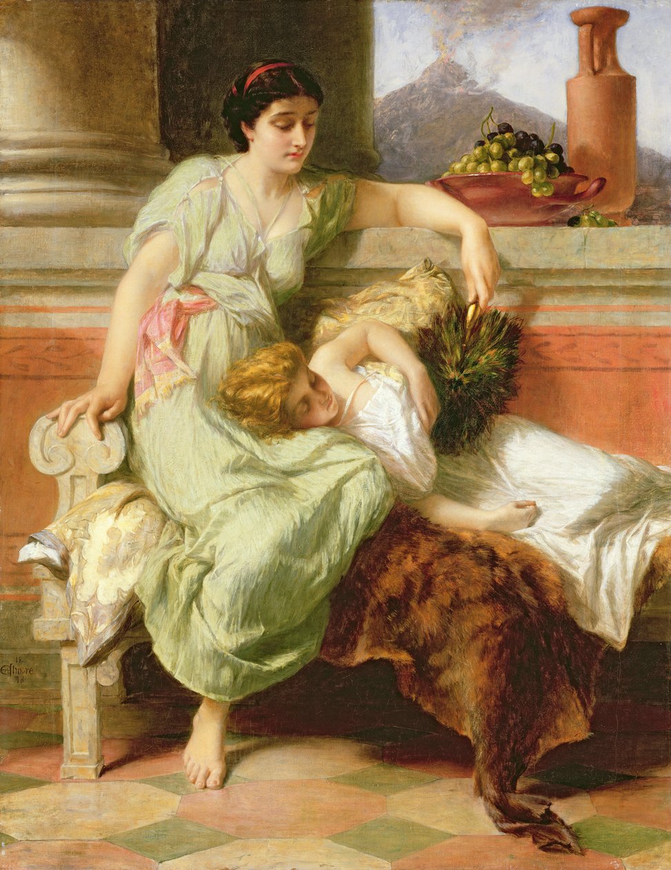 Pompeje, 79 r. n.e autorstwa Alfred W. Elmore