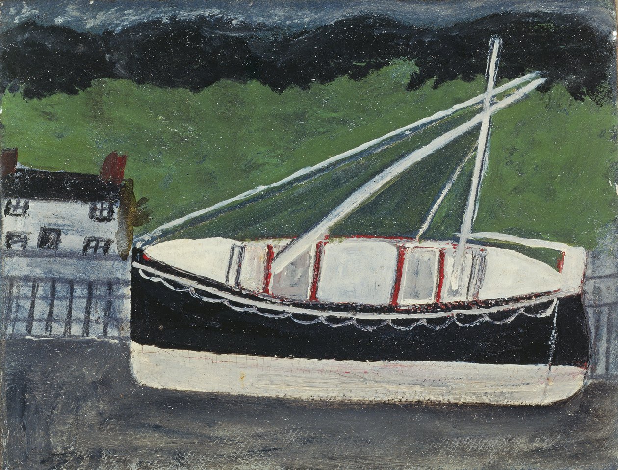 Łodzie w porcie autorstwa Alfred Wallis
