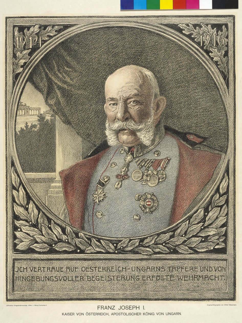 Cesarz Austrii Franciszek Józef I autorstwa Alfred Wesemann