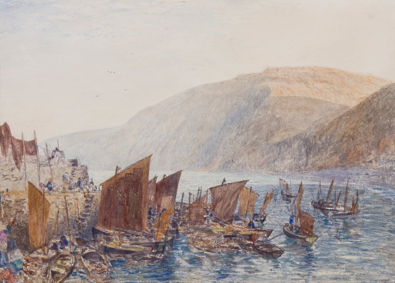 Port Clovelly autorstwa Alfred William Hunt