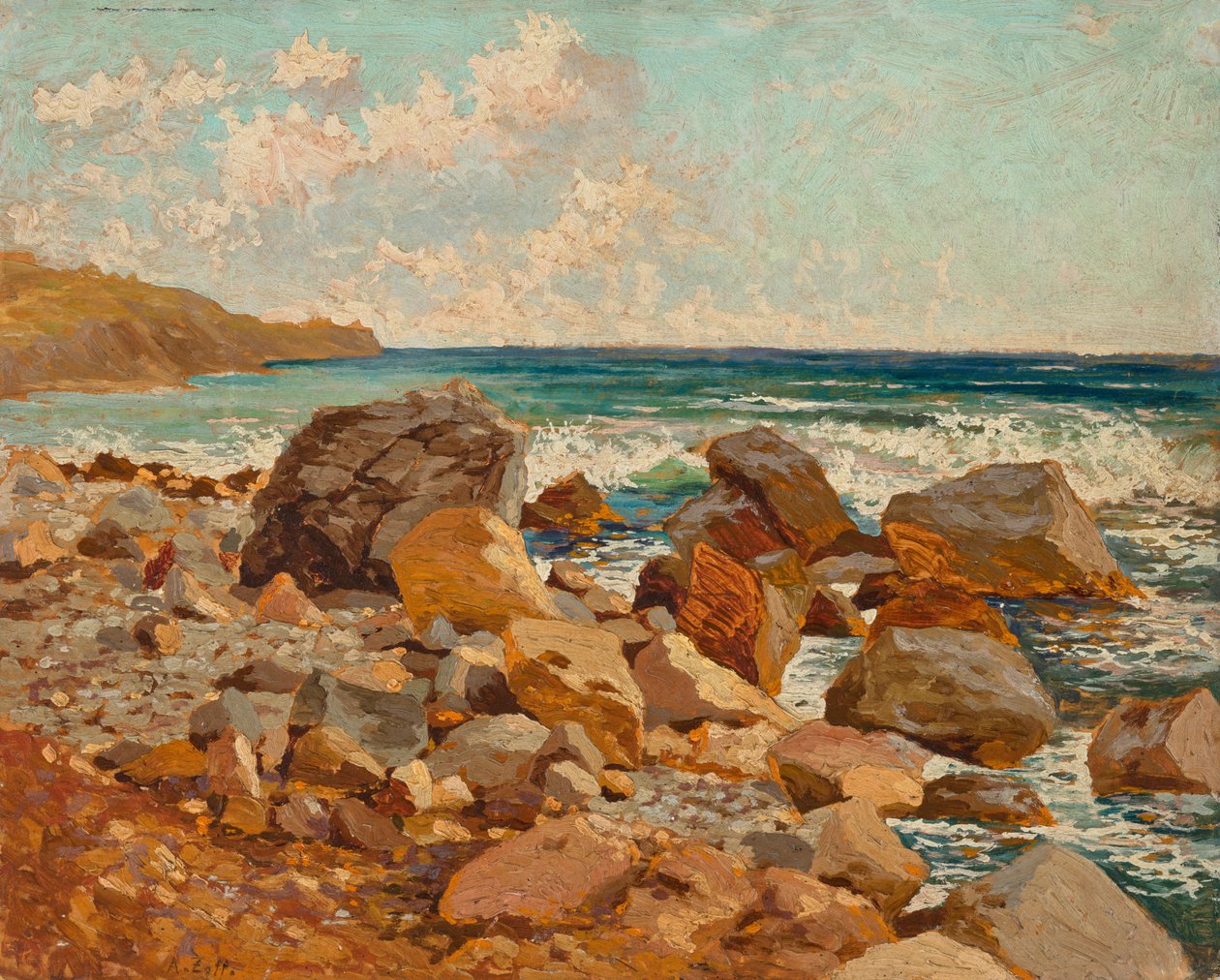 Surfowanie w Nervi autorstwa Alfred Zoff