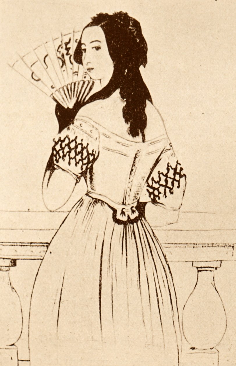George Sand (rysunek) autorstwa Alfred de Musset