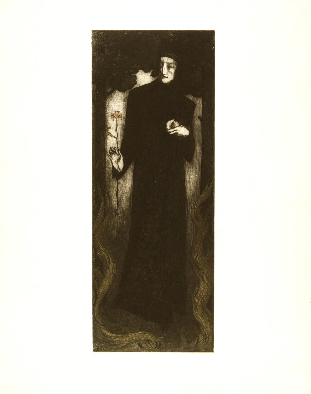 Dante z lilią autorstwa Alfredo Müller
