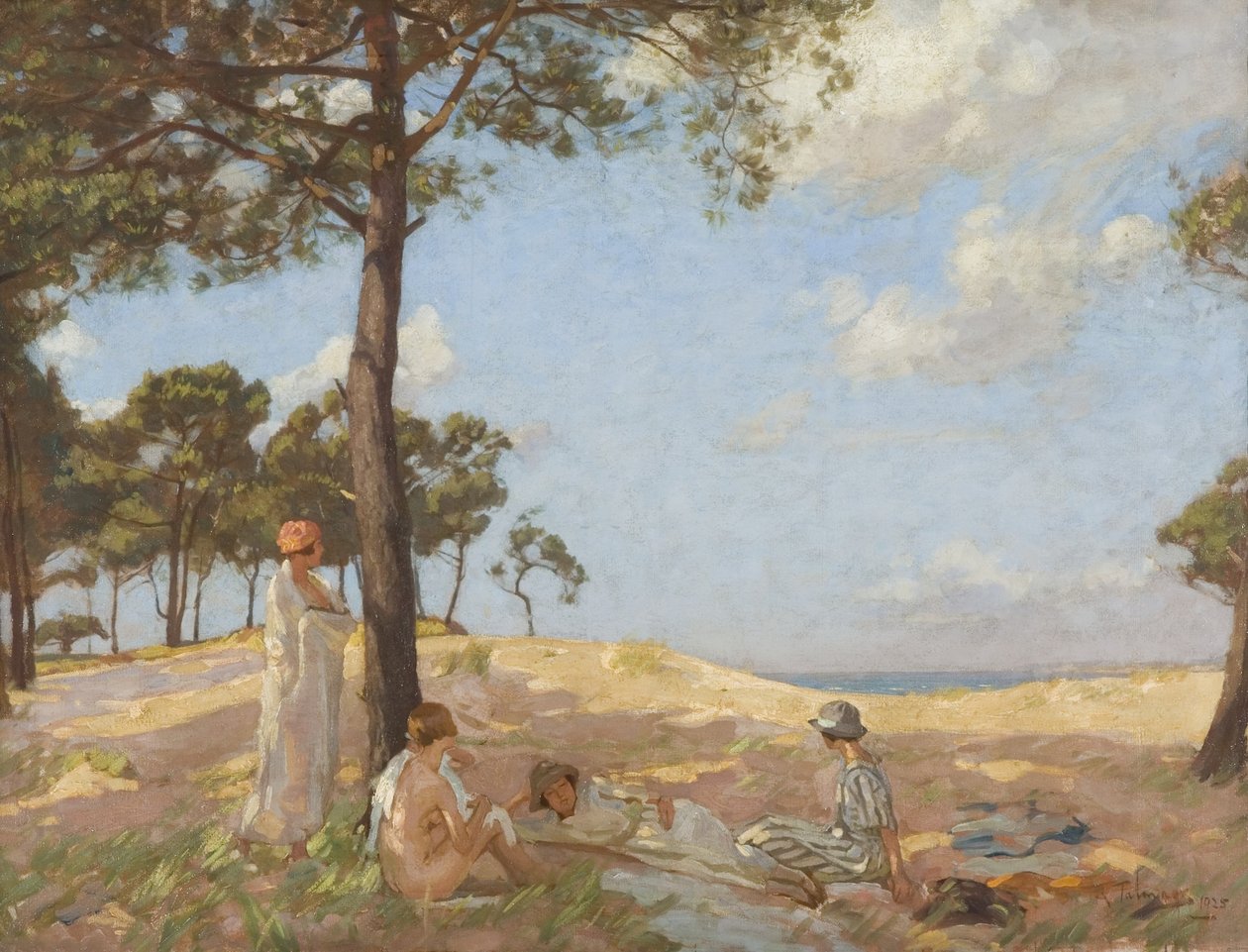 Kąpiących się, Pas de Calais autorstwa Algernon Mayow Talmage
