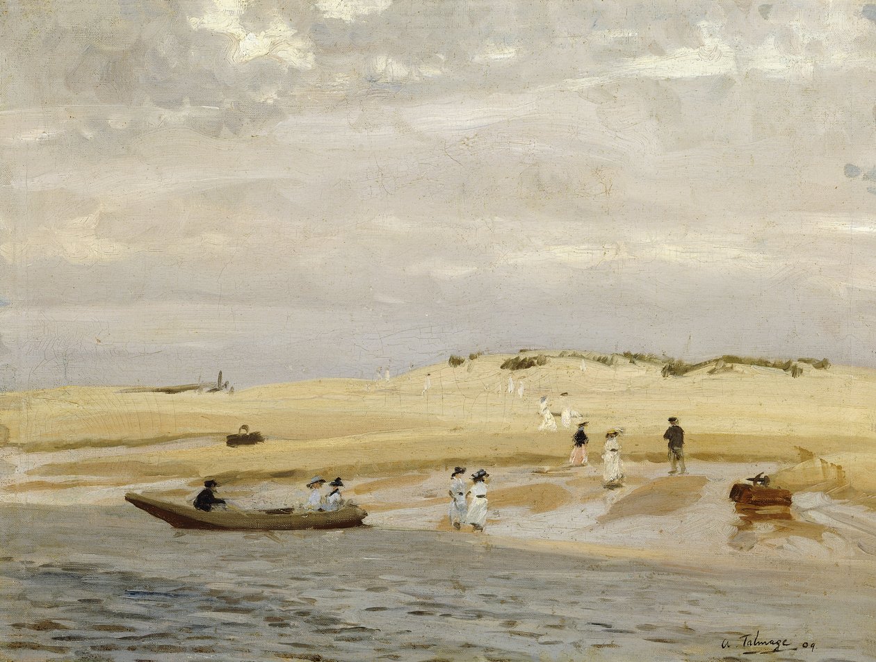 Figurki na plaży autorstwa Algernon Mayow Talmage