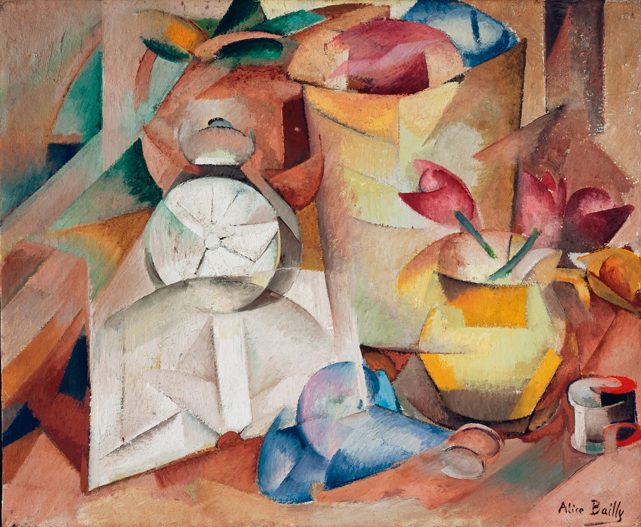 Martwa natura z budzikiem, 1913. autorstwa Alice Bailly