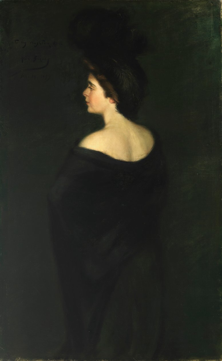 Laura w czerni, 1899. autorstwa Alice Pike Barney