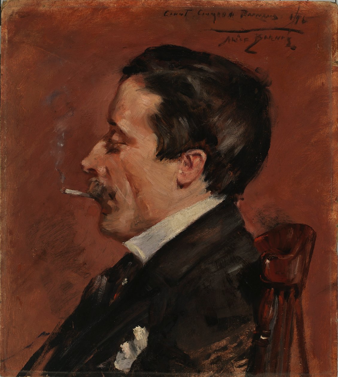 Mężczyzna z papierosem autorstwa Alice Pike Barney